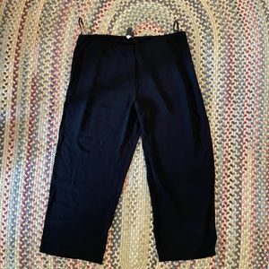 Eileen Fisher Silk Georgette Ankle Pant